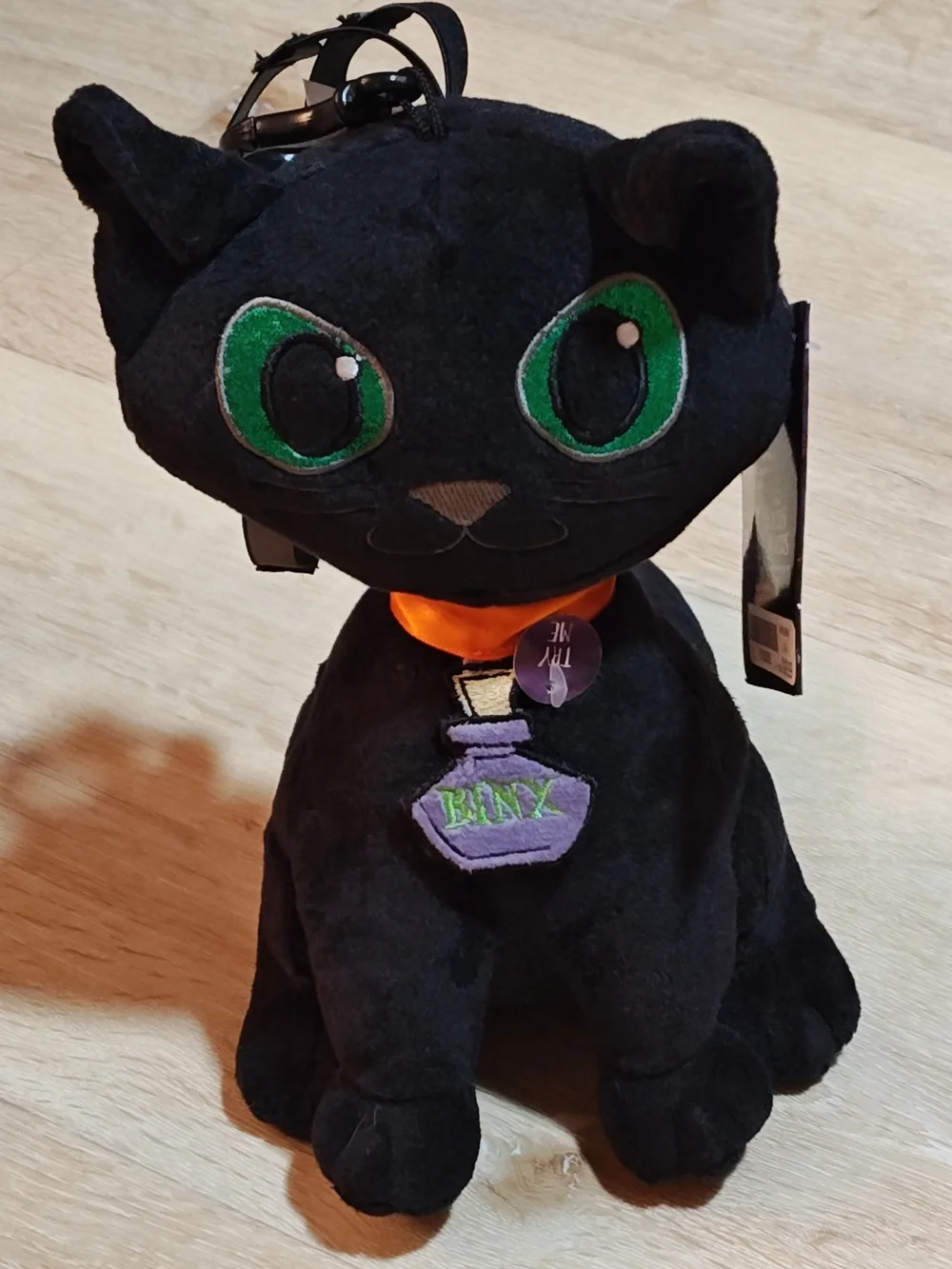 Disney Hocus Pocus Binx Plush Black Cat Light Up Eyes WORKS Spirit Halloween